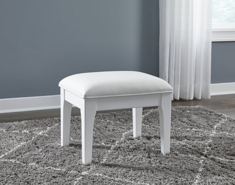 Chalanna Vanity, Mirror and Stool from Ashley Furniture - Luna Furniture