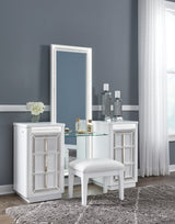 Chalanna Vanity, Mirror and Stool from Ashley - Luna Furniture