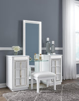 Chalanna Vanity, Mirror and Stool from Ashley - Luna Furniture