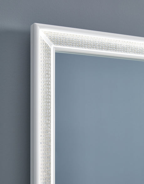 Chalanna White Vanity with Mirror from Ashley - Luna Furniture