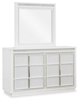 Chalanna White Dresser and Mirror from Ashley Furniture - Luna Furniture