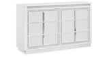 Chalanna Queen Upholstered Storage Bed with Dresser in White from Ashley Furniture - Luna Furniture