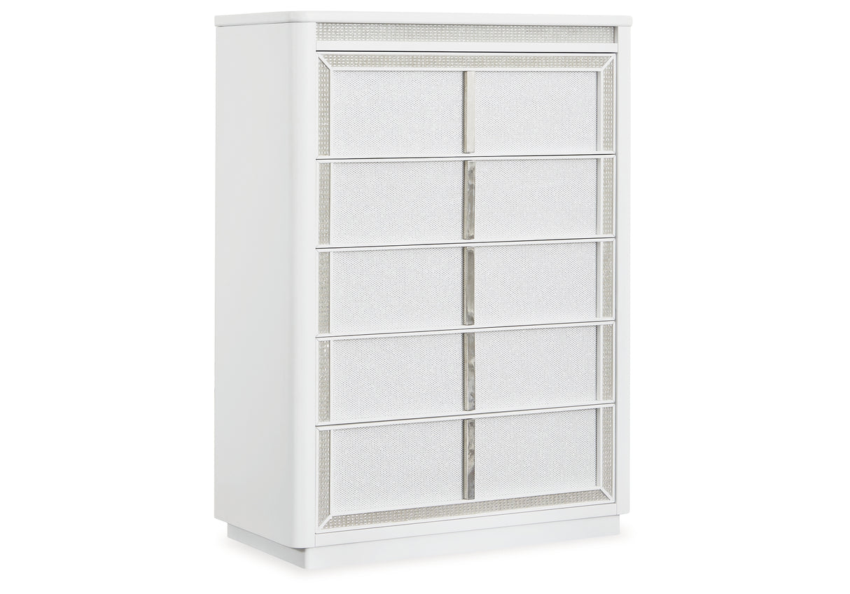 Chalanna White Chest of Drawers from Ashley Furniture - Luna Furniture