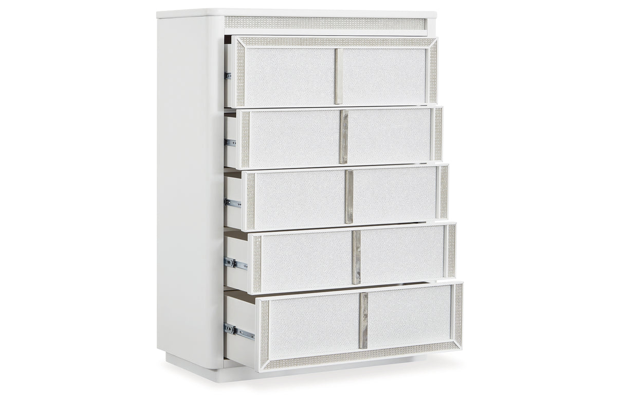 Chalanna White Chest of Drawers from Ashley Furniture - Luna Furniture