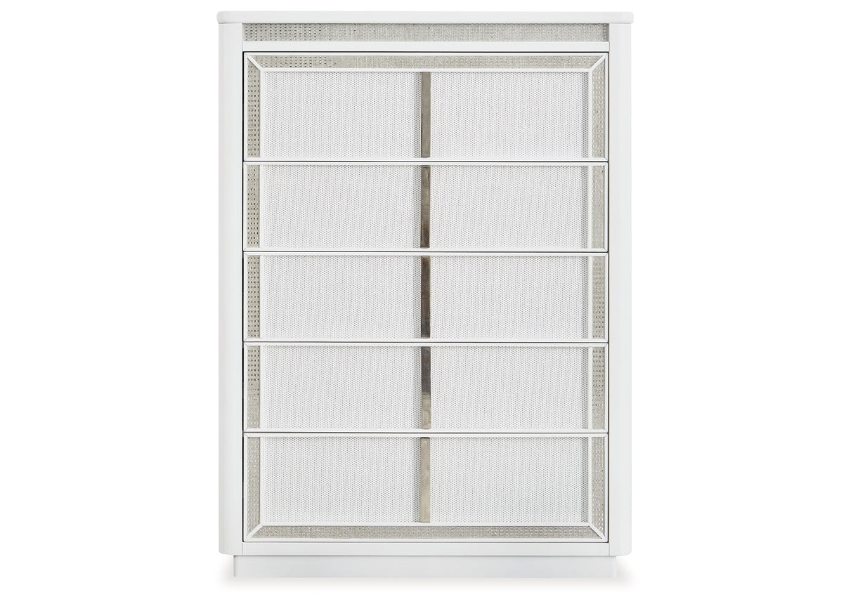 Chalanna White Chest of Drawers from Ashley Furniture - Luna Furniture