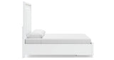 Chalanna Queen Upholstered Storage Bed with Dresser in White from Ashley Furniture - Luna Furniture