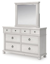 Rowlenstown Antique White Poster Bedroom Set from Ashley - Luna Furniture