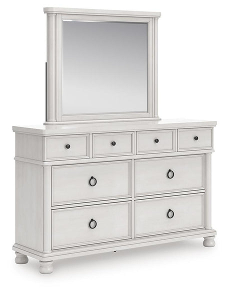 Rowlenstown Antique White Poster Bedroom Set from Ashley - Luna Furniture