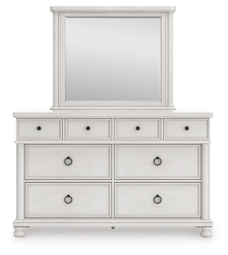 Rowlenstown Antique White Poster Bedroom Set from Ashley - Luna Furniture