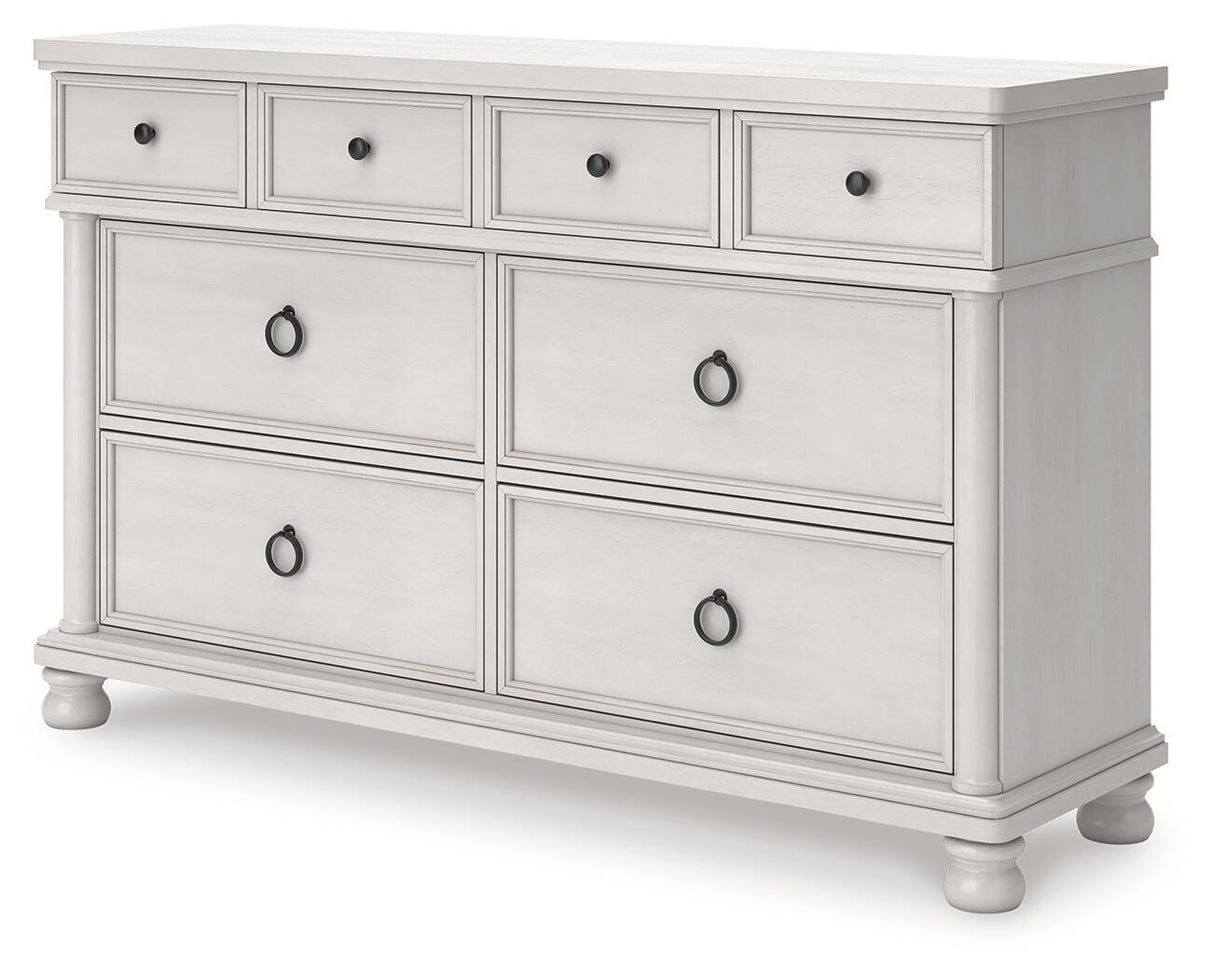Rowlenstown Antique White Poster Bedroom Set from Ashley - Luna Furniture