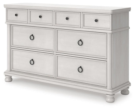 Rowlenstown Antique White Poster Bedroom Set from Ashley - Luna Furniture