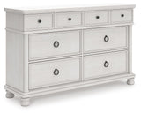 Rowlenstown Antique White Poster Bedroom Set from Ashley - Luna Furniture