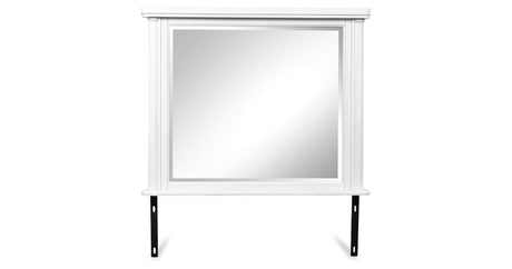 Rowlenstown Antique White Bedroom Mirror (Mirror Only) from Ashley - Luna Furniture