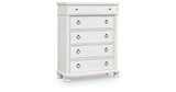 Rowlenstown Antique White Chest of Drawers from Ashley Furniture - Luna Furniture