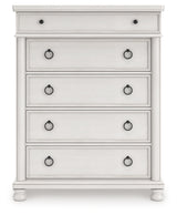 Rowlenstown Antique White Chest of Drawers from Ashley Furniture - Luna Furniture