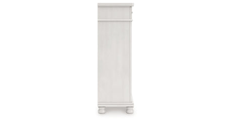 Rowlenstown Queen Poster Bed with Dresser and Chest in Antique White from Ashley - Luna Furniture