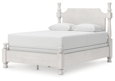 Rowlenstown Queen Poster Bed, Dresser and Mirror from Ashley Furniture - Luna Furniture