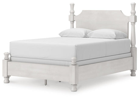 Rowlenstown Queen Poster Bed, Dresser and Mirror from Ashley Furniture - Luna Furniture