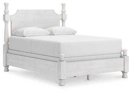Rowlenstown Queen Poster Bed, Dresser and Mirror from Ashley Furniture - Luna Furniture