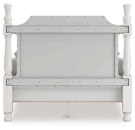 Rowlenstown Queen Poster Bed, Dresser and Mirror from Ashley Furniture - Luna Furniture