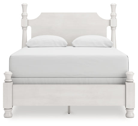 Rowlenstown Queen Poster Bed, Dresser and Mirror from Ashley Furniture - Luna Furniture