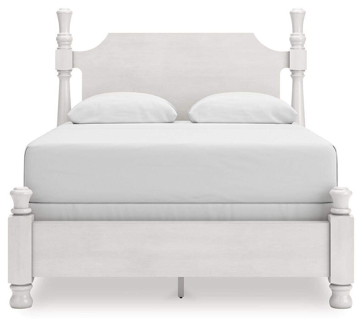 Rowlenstown Queen Poster Bed, Dresser and Mirror from Ashley Furniture - Luna Furniture