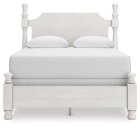 Rowlenstown Queen Poster Bed, Dresser and Mirror from Ashley Furniture - Luna Furniture