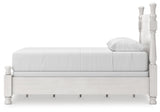 Rowlenstown Queen Poster Bed, Dresser and Mirror from Ashley Furniture - Luna Furniture