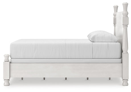 Rowlenstown Queen Poster Bed, Dresser and Mirror from Ashley Furniture - Luna Furniture