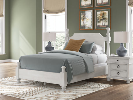 Rowlenstown Queen Poster Bed, Dresser and Mirror from Ashley Furniture - Luna Furniture