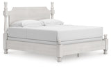 Rowlenstown Antique White Poster Bedroom Set from Ashley - Luna Furniture