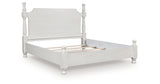Rowlenstown Antique White Queen Poster Bed from Ashley Furniture - Luna Furniture