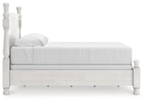 Rowlenstown Antique White Poster Bedroom Set from Ashley - Luna Furniture