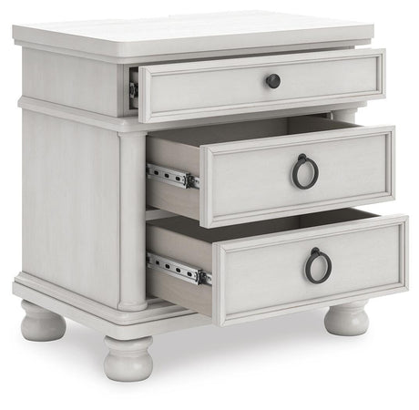 Rowlenstown Antique White Poster Bedroom Set from Ashley - Luna Furniture
