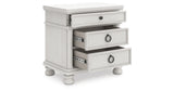 Rowlenstown Queen Poster Bed with Dresser and Nightstand in Antique White from Ashley - Luna Furniture