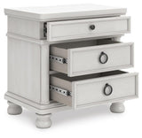 Rowlenstown Antique White Nightstand from Ashley - Luna Furniture