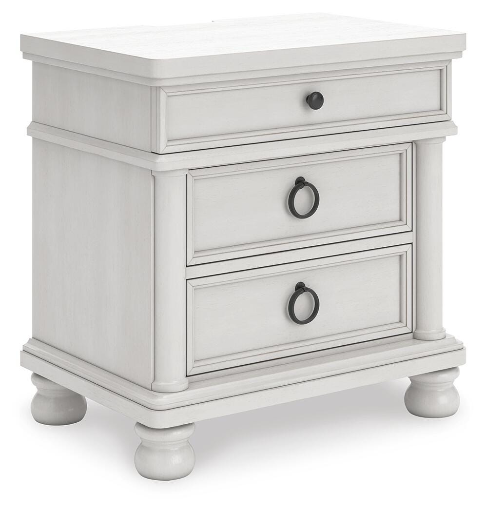 Rowlenstown Antique White Poster Bedroom Set from Ashley - Luna Furniture