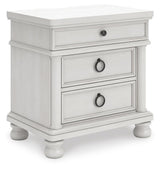 Rowlenstown Antique White Poster Bedroom Set from Ashley - Luna Furniture