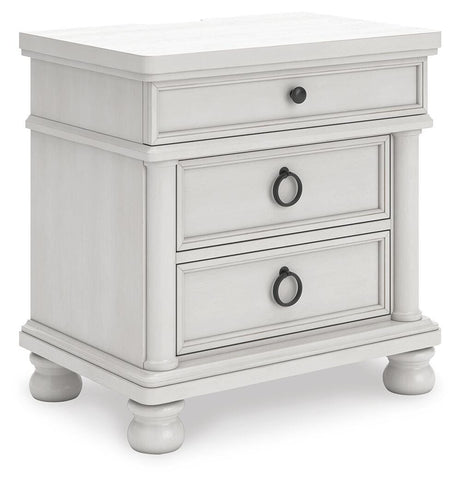 Rowlenstown Antique White Poster Bedroom Set from Ashley - Luna Furniture