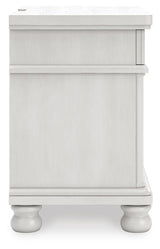 Rowlenstown Antique White Nightstand from Ashley - Luna Furniture