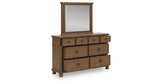 Rowlenstown Brown Dresser and Mirror from Ashley - Luna Furniture