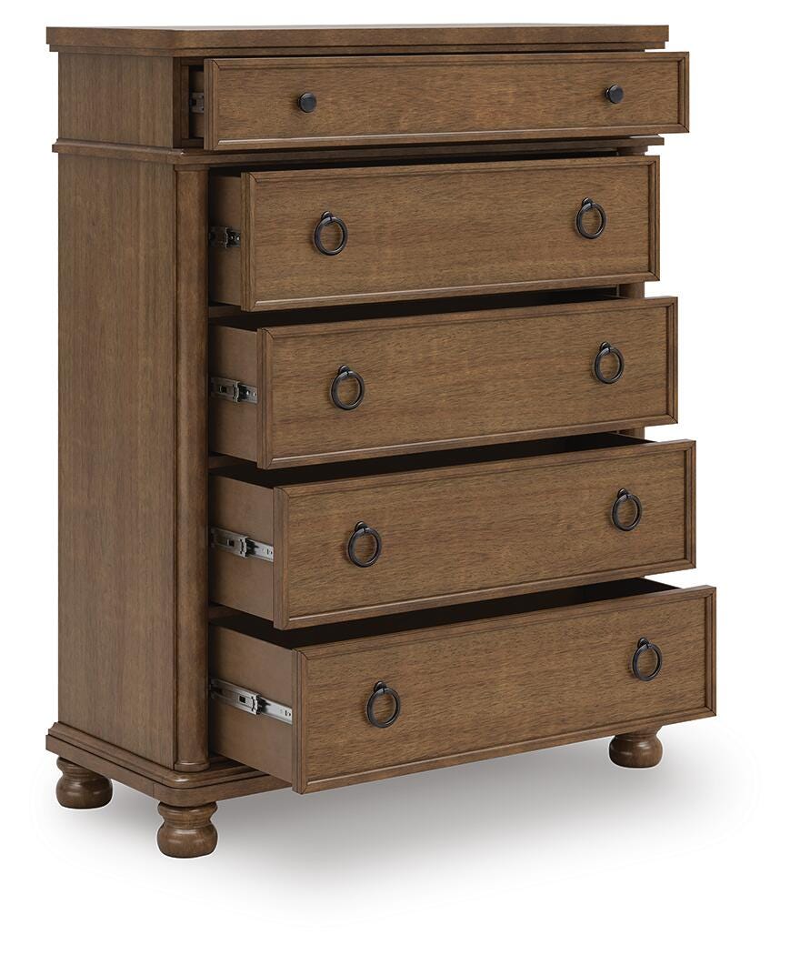 Rowlenstown Brown Chest of Drawers from Ashley - Luna Furniture