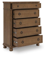 Rowlenstown Brown Chest of Drawers from Ashley - Luna Furniture