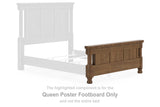Rowlenstown Brown Queen Poster Footboard from Ashley Furniture - Luna Furniture