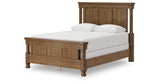 Rowlenstown Queen Poster Bed with Dresser in Brown from Ashley - Luna Furniture