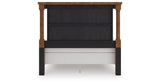 Rowlenstown Queen Poster Bed with Dresser in Brown from Ashley - Luna Furniture