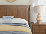 Rowlenstown Brown Queen Poster Bed from Ashley Furniture - Luna Furniture