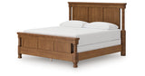 Rowlenstown California King Poster Bed with Dresser in Brown from Ashley - Luna Furniture