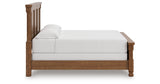 Rowlenstown California King Poster Bed with Dresser in Brown from Ashley - Luna Furniture