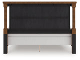 Rowlenstown Brown King Poster Bed from Ashley Furniture - Luna Furniture